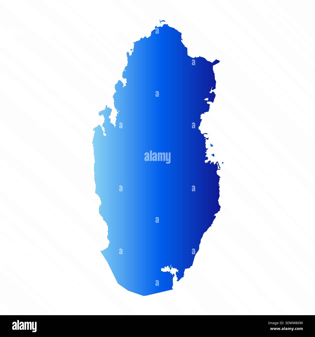 Gradient Simple Qatar Map Background, vector editable design, can be used for business or presentation design. Stock Vector