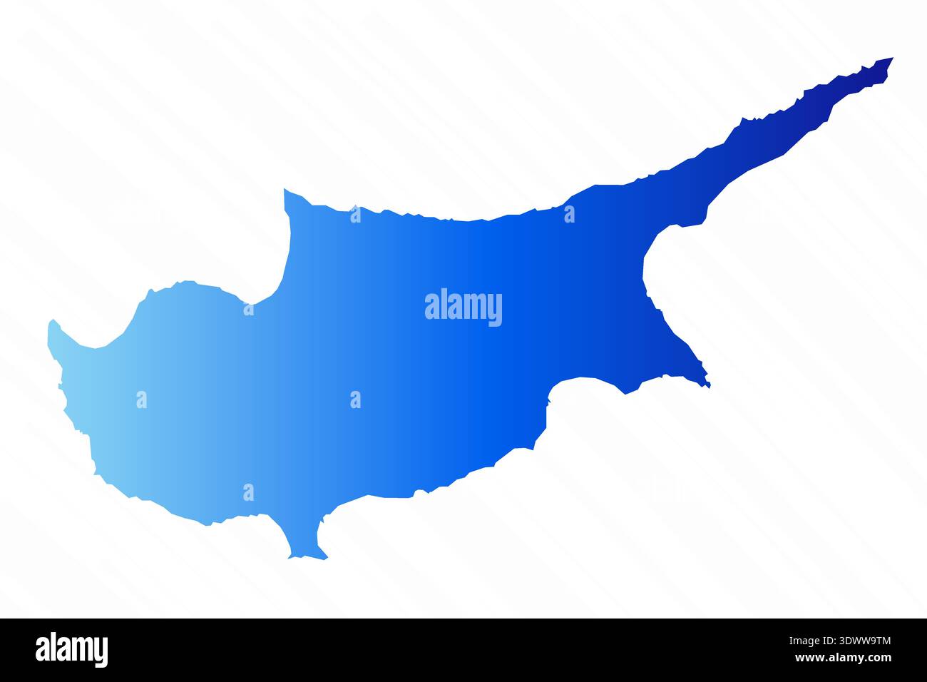 Gradient Simple Cyprus Map Background, vector editable design, can be used for business or presentation design. Stock Vector
