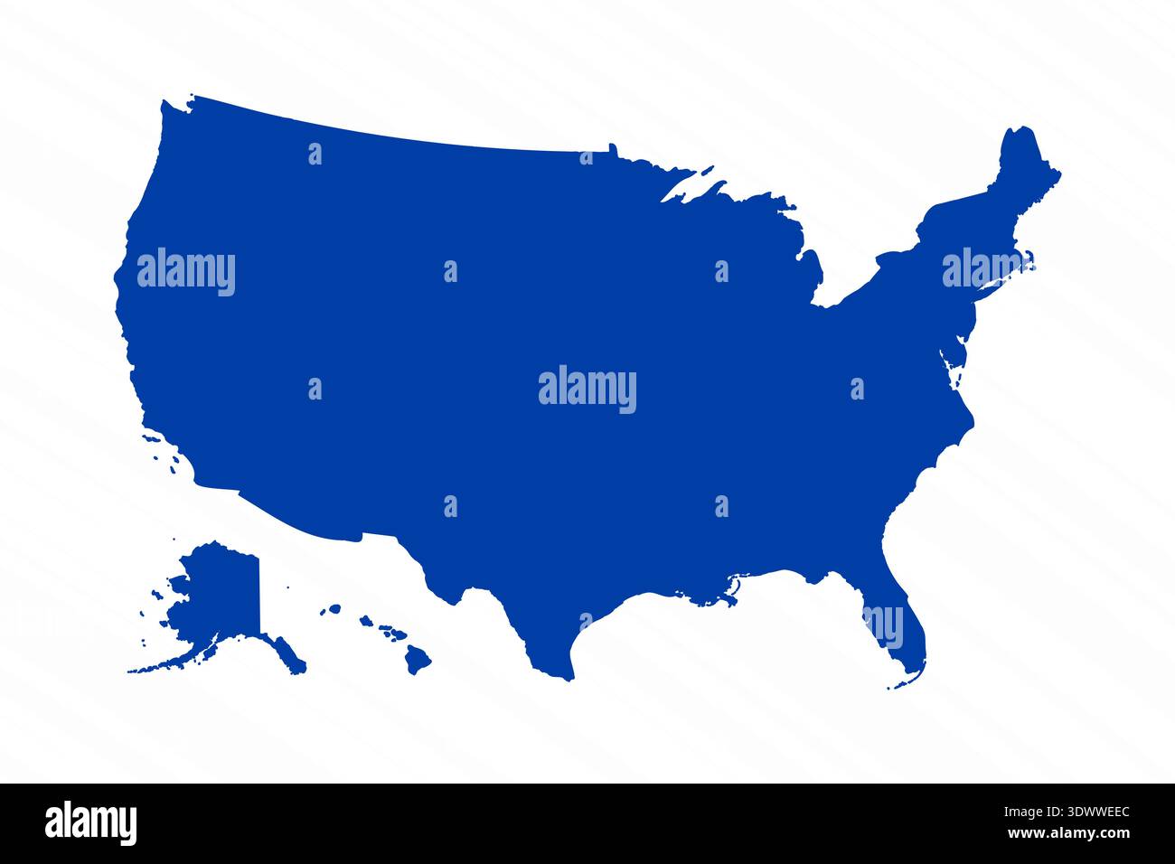 Abstract Blue United States Simple Map, vector editable design, can be ...