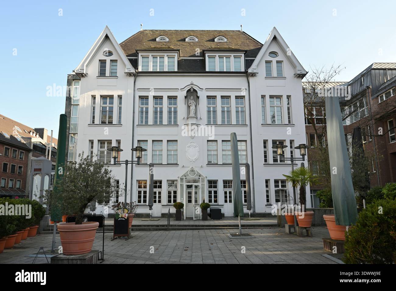 Restaurant Weisses Haus in Neuss, Germany Stock Photo