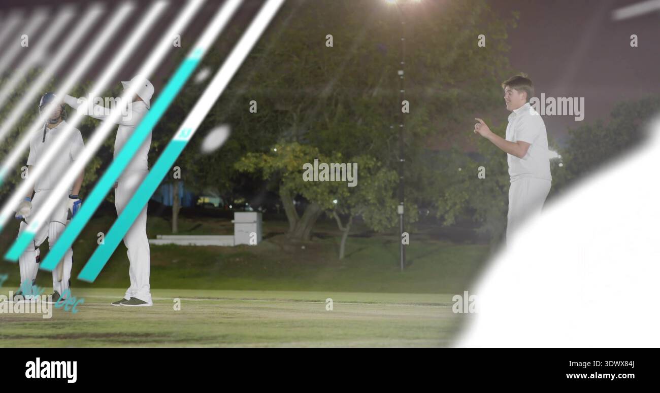 Nowler Bowler delivering ball indian batsman hi-res stock photography and ...