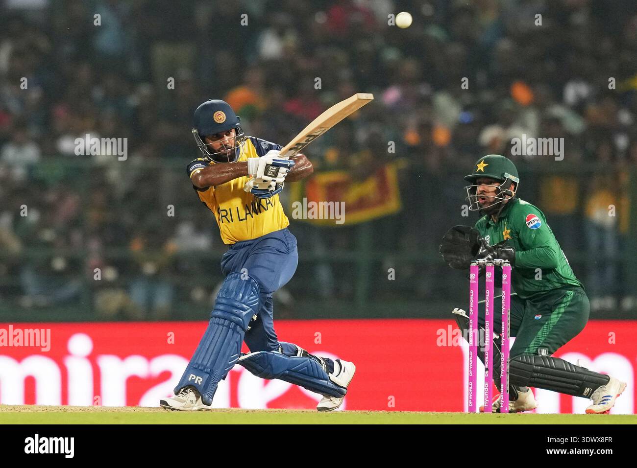 Sri Lanka's Pavan Rathnayake plays a shot during the T20 World Cup ...