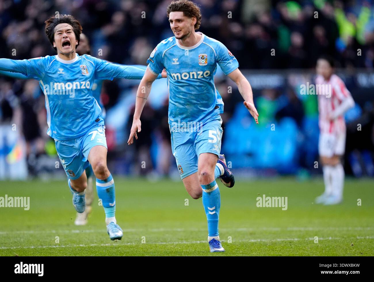 Jack Rudoni Style Coventry City's Jack Rudoni celebrates scoring their side's second goal ...