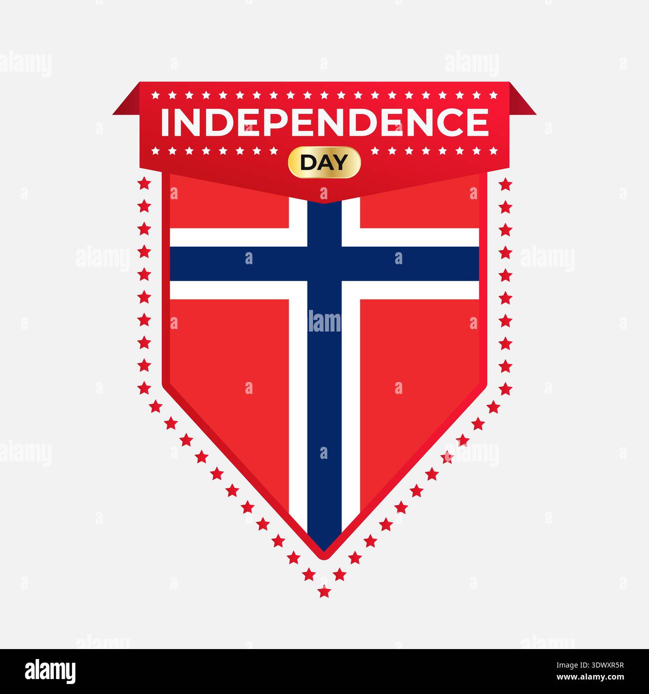 Norway Independence Day Banner Design, vector editable design, can be used for business or presentation design. Stock Vector