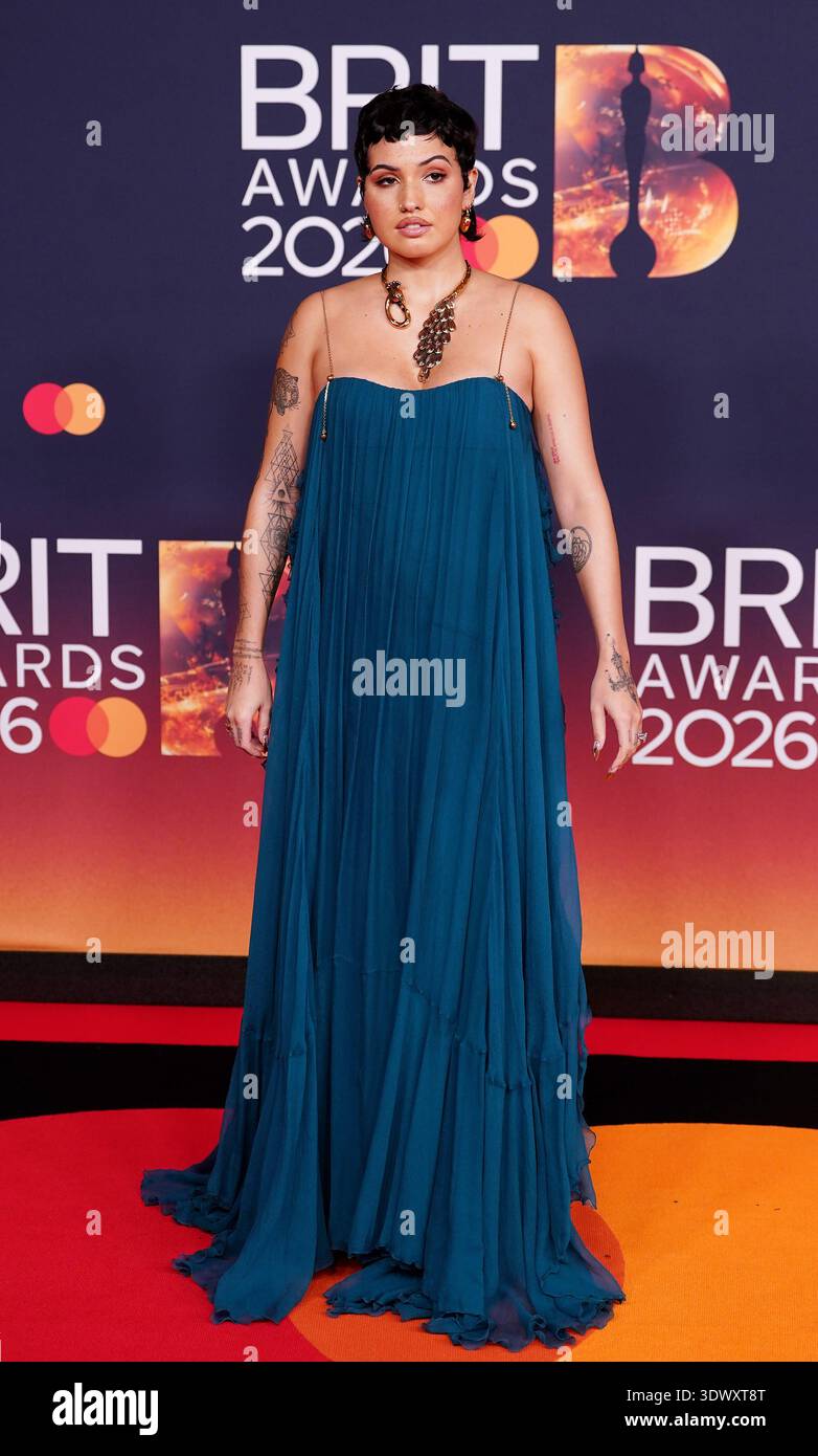 Mabel Manchester Mabel attending the Brit Awards 2026 at Co-op Live, Manchester. Picture ...