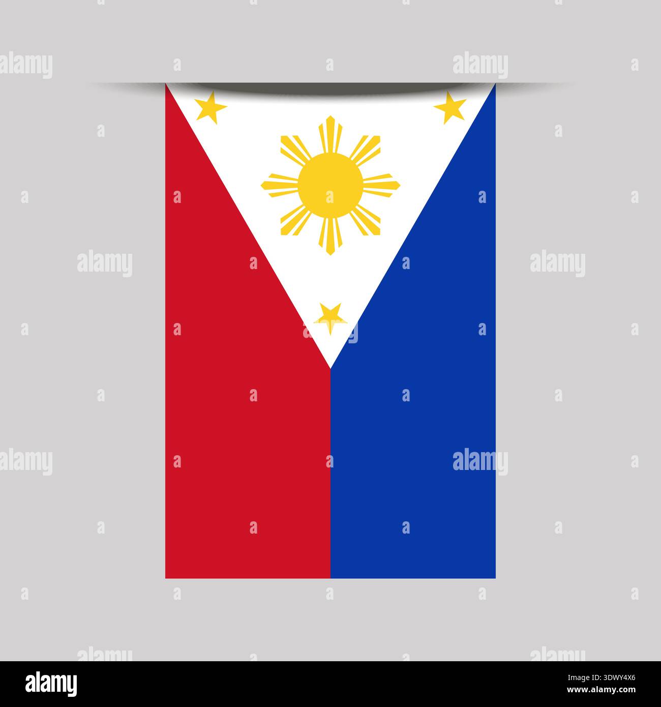 Philippines Banner Flag Vector Illustration, vector editable design, can be used for business or presentation design. Stock Vector