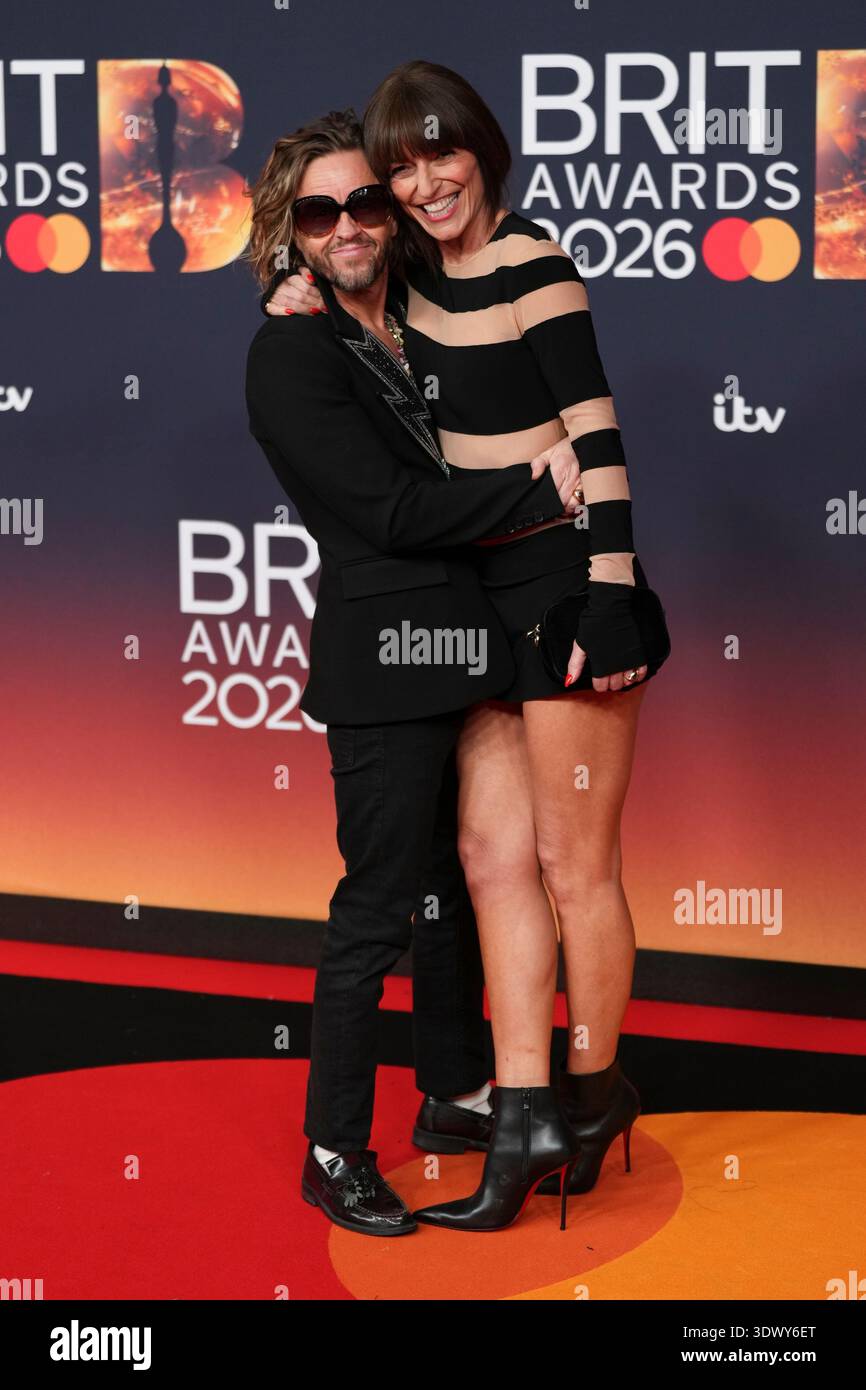 Michael Douglas And Davina McCall Pose For Photographers Upon Arrival