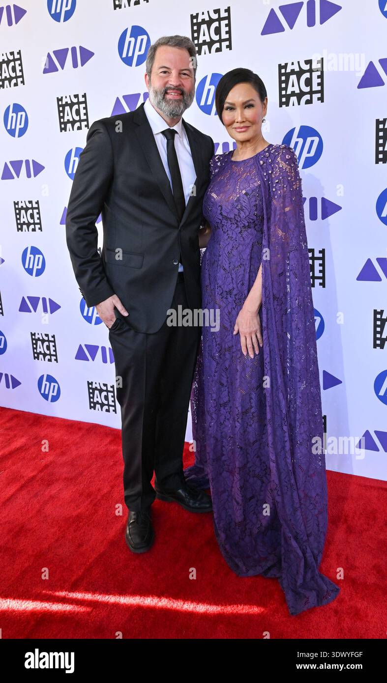 Westwood, USA. 27th Feb, 2026. Paul Debevec and Tia Carrere arriving to ...