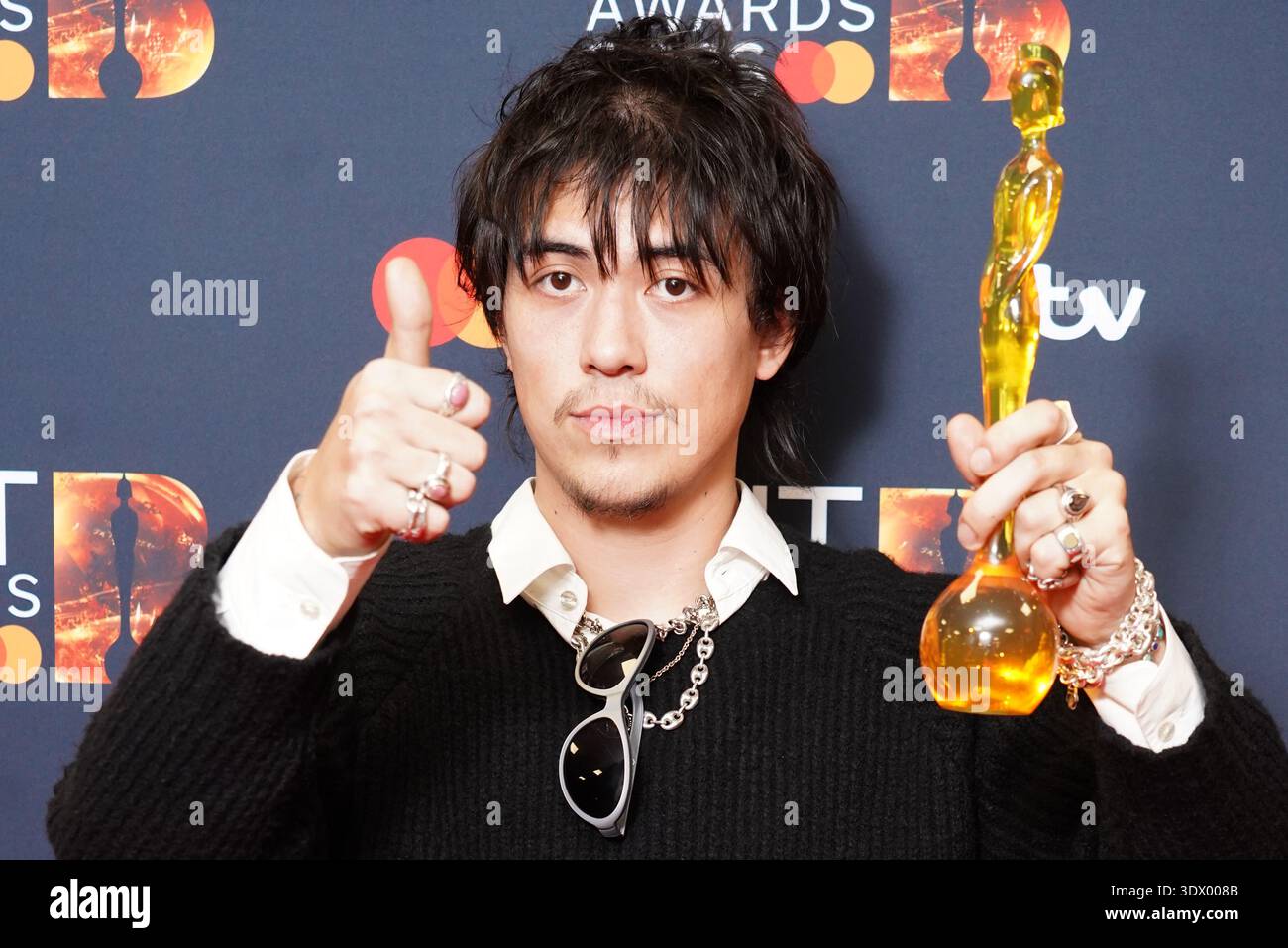 Max Bassin of Geese with the International Group of the Year award ...
