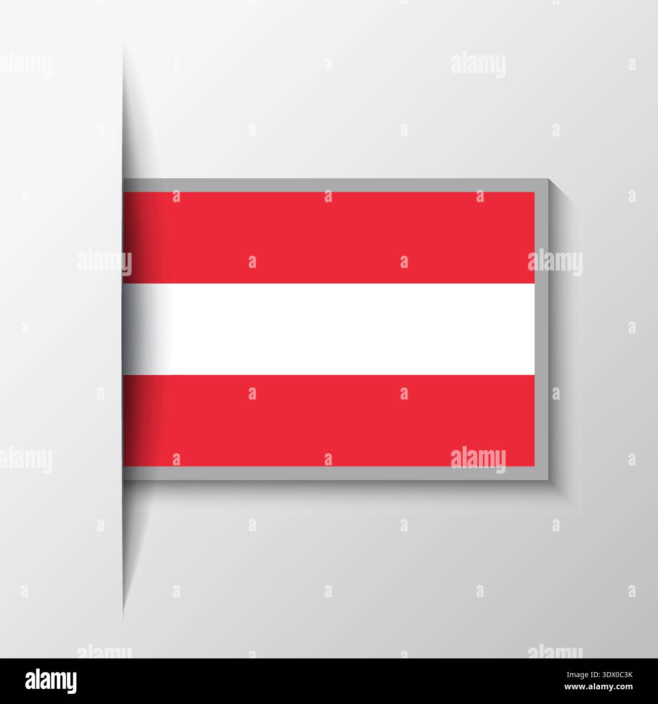 Vector Rectangular Austria Flag Background, vector editable design, can be used for business or presentation design. Stock Vector
