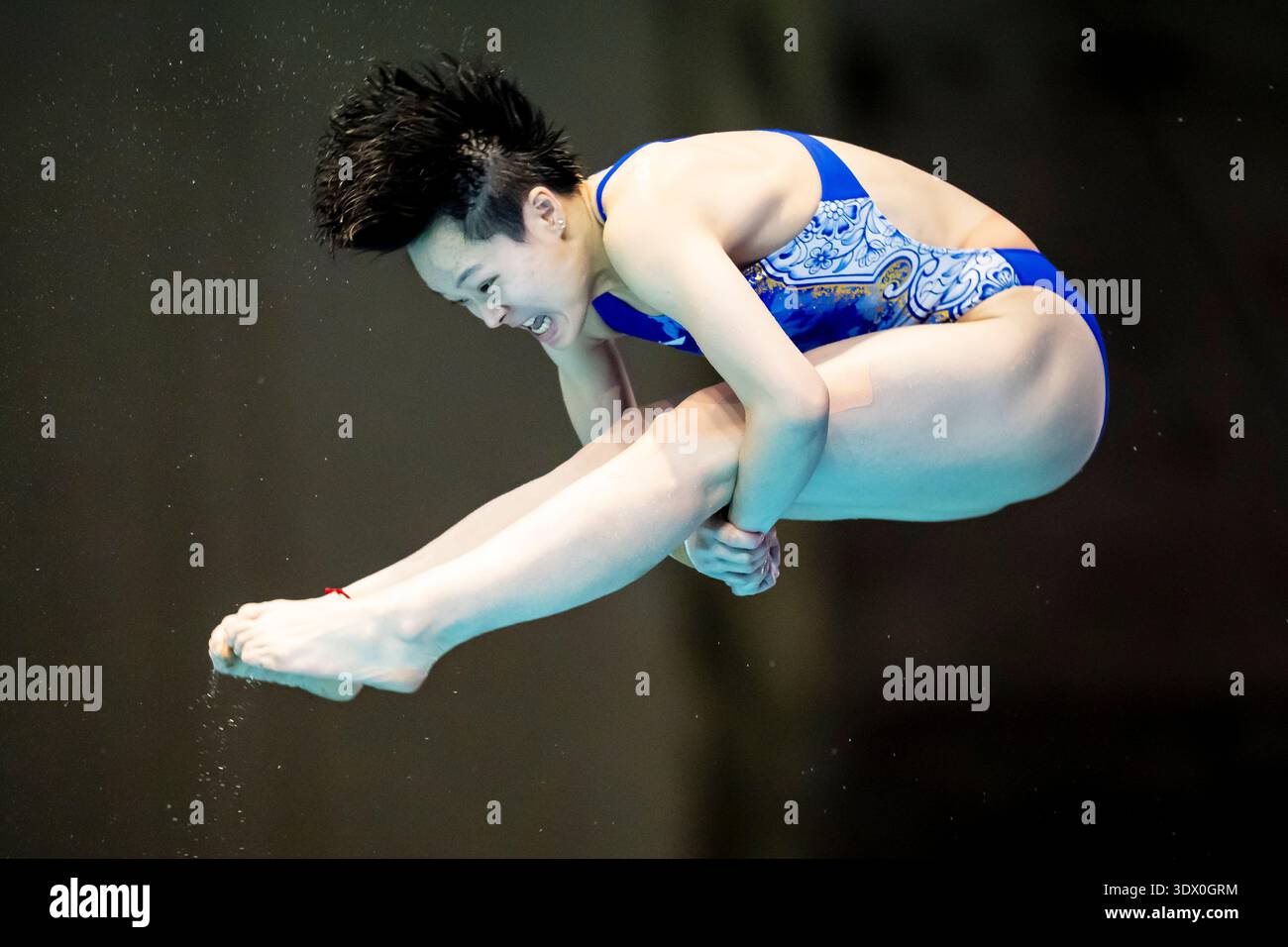 Team China's Yiwen Chen competes in the women's 3m springboard final at ...