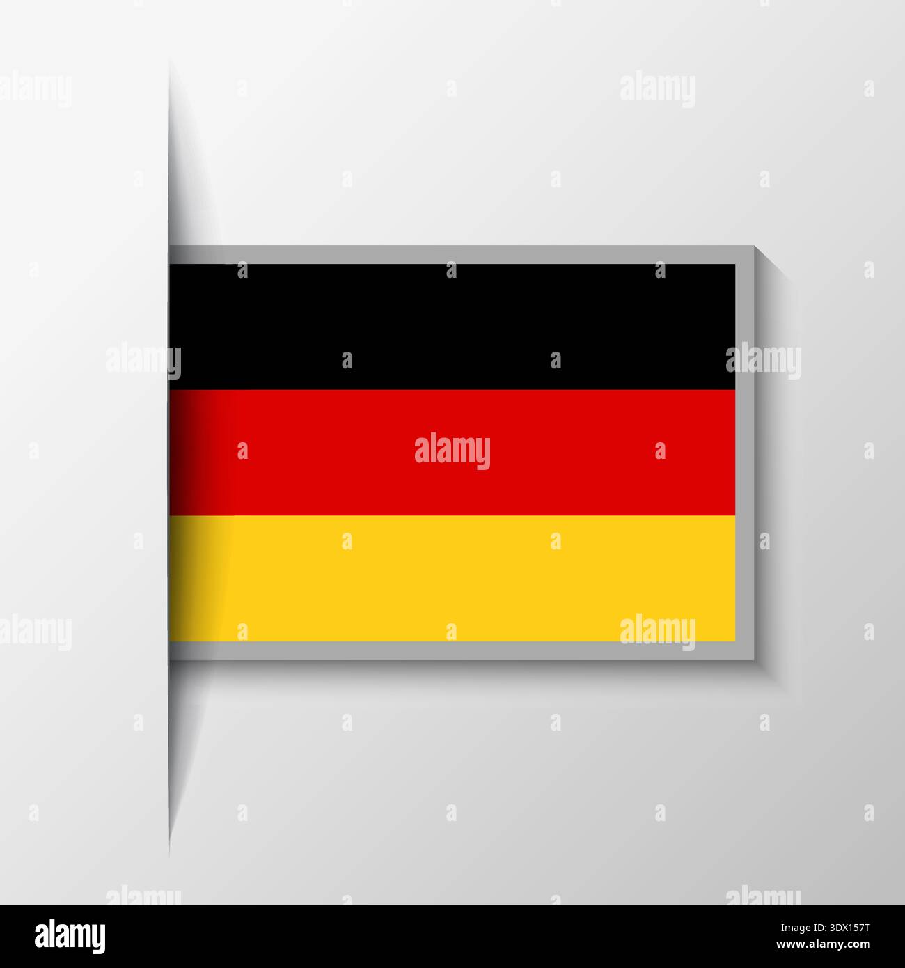 Vector Rectangular Germany Flag Background, vector editable design, can be used for business or presentation design. Stock Vector