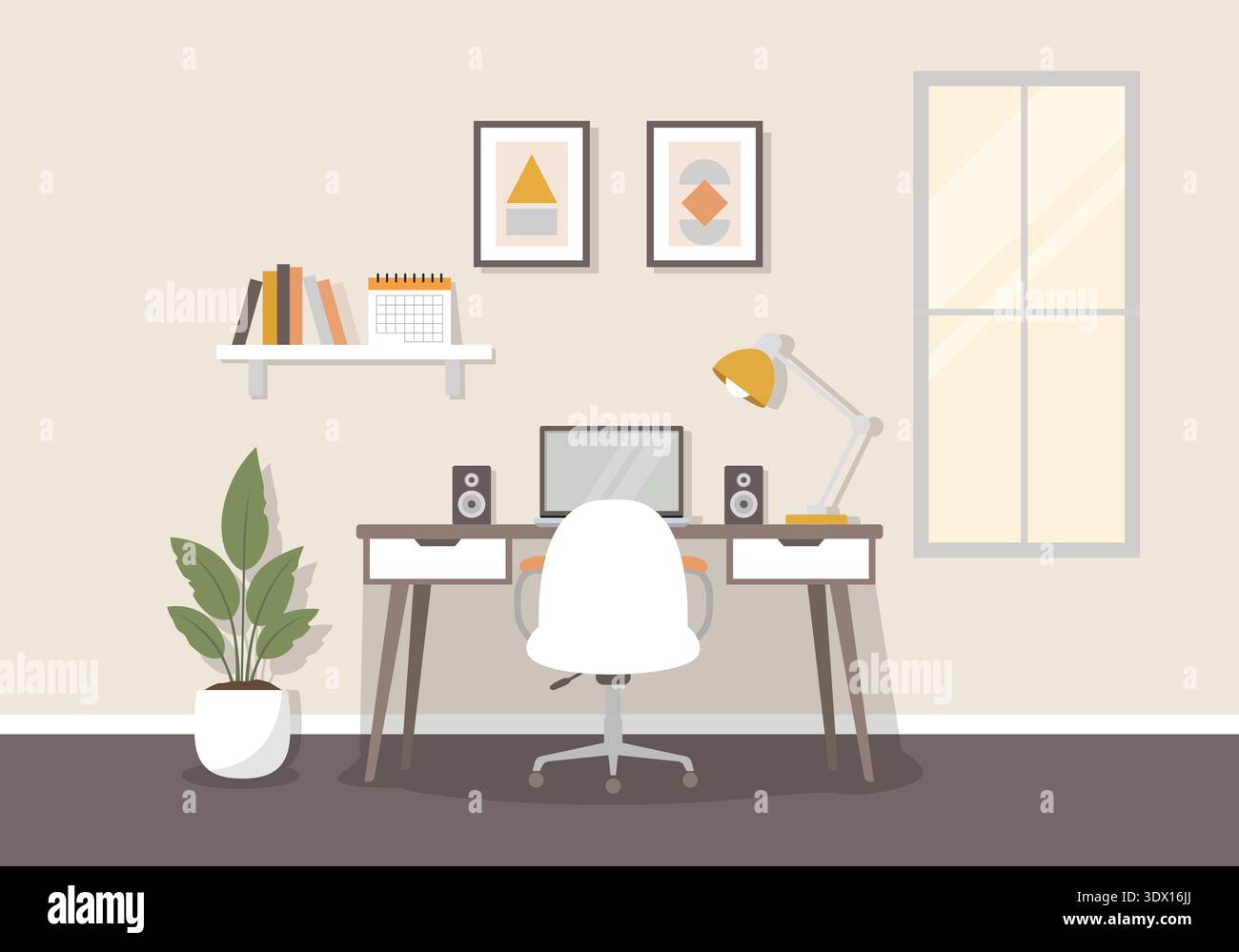 Workstation vector vectors hi-res stock photography and images - Alamy