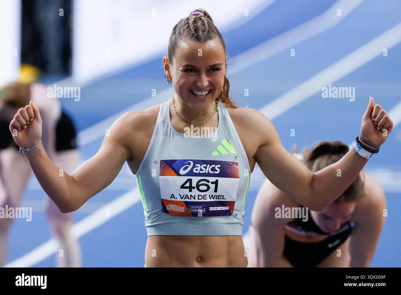 Anne van de Wiel competing on the 400m Woman