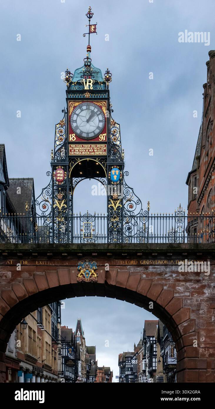 Eastgate and clock Chester UK Stock Photo