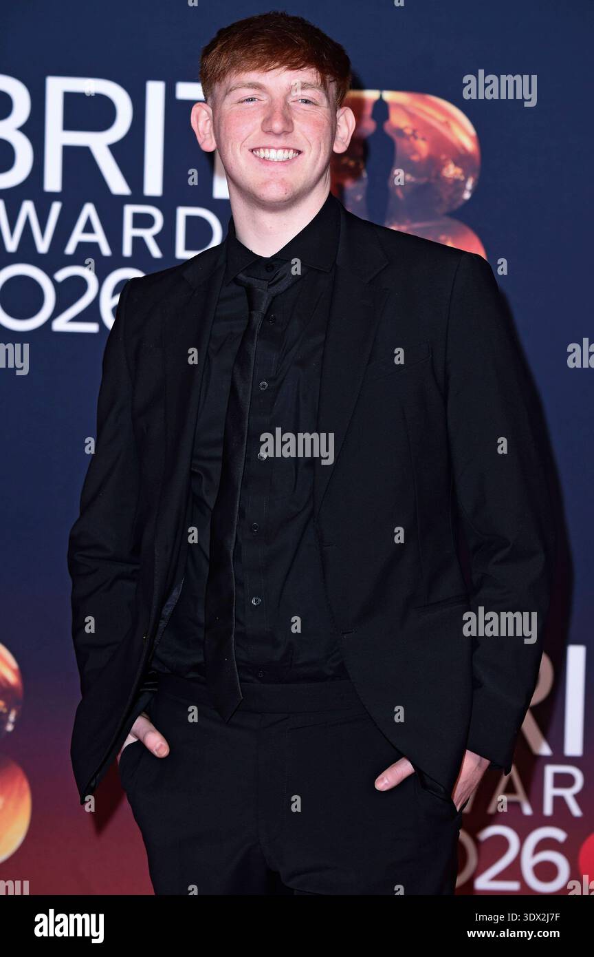 Angryginge bei der Verleihung der 46. BRIT Awards 2026 in der Co-op ...