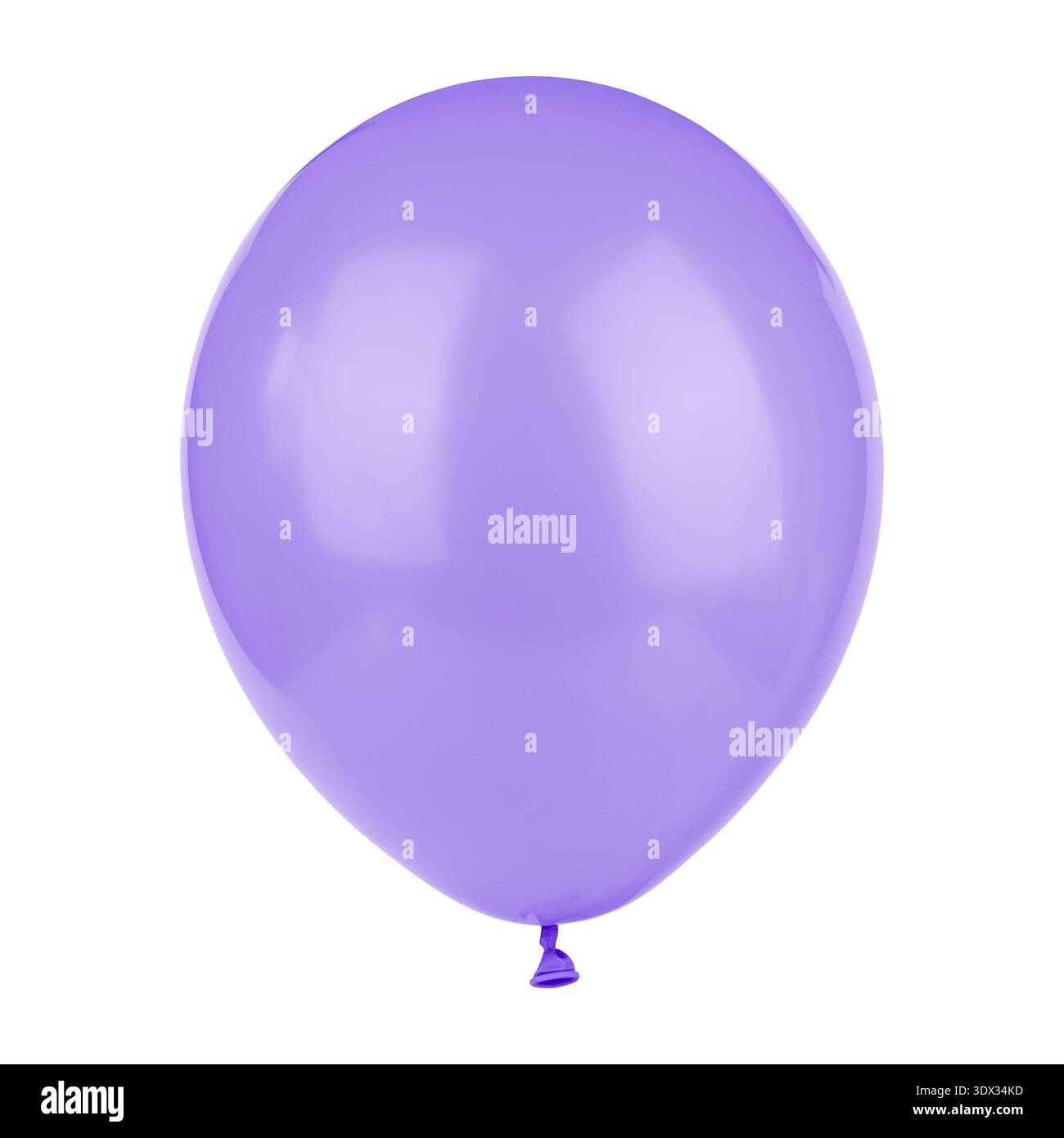 purple balloon isolated on white background. Stock Photo