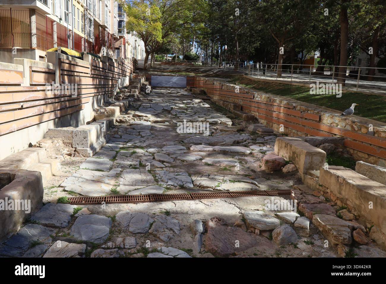 Cardo de Salvius, ancient Roman road, city of Cartagena, Region of Murcia, Spain Stock Photo