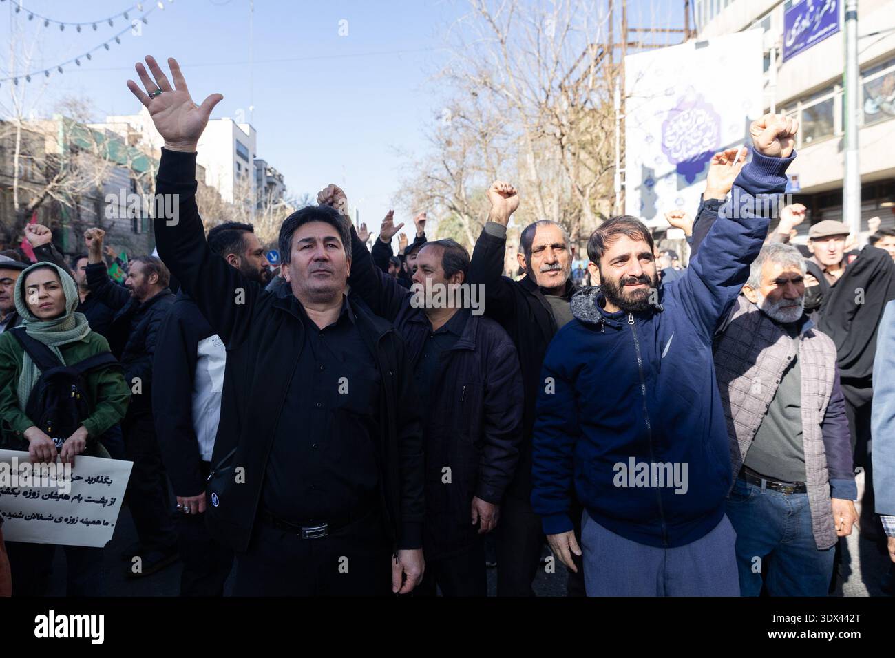 Khamenei Supporters Supporters of the Islamic Republic of Iran gather in the streets to ...