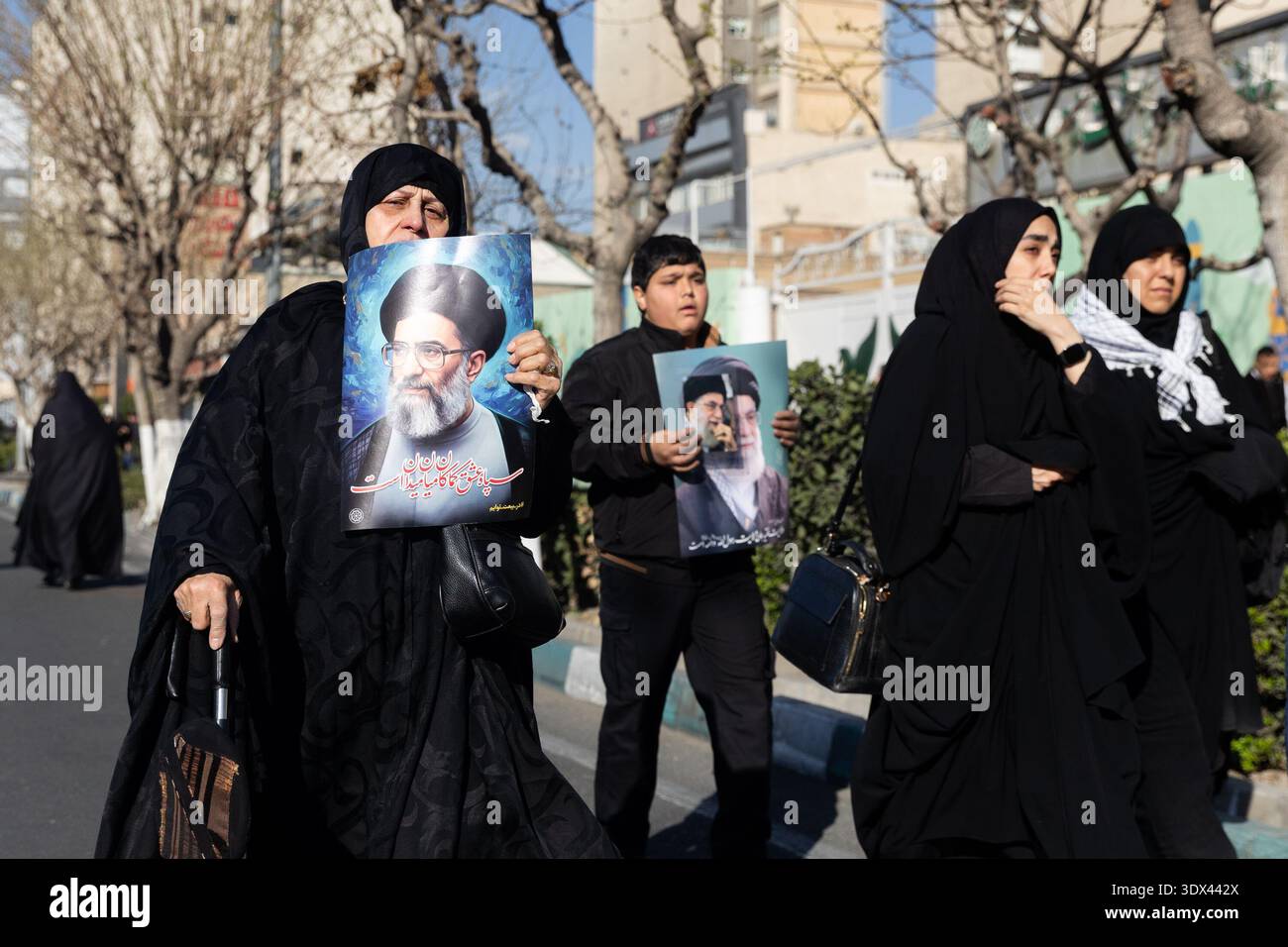 Khamenei Supporters Supporters of the Islamic Republic of Iran gather in the streets to ...