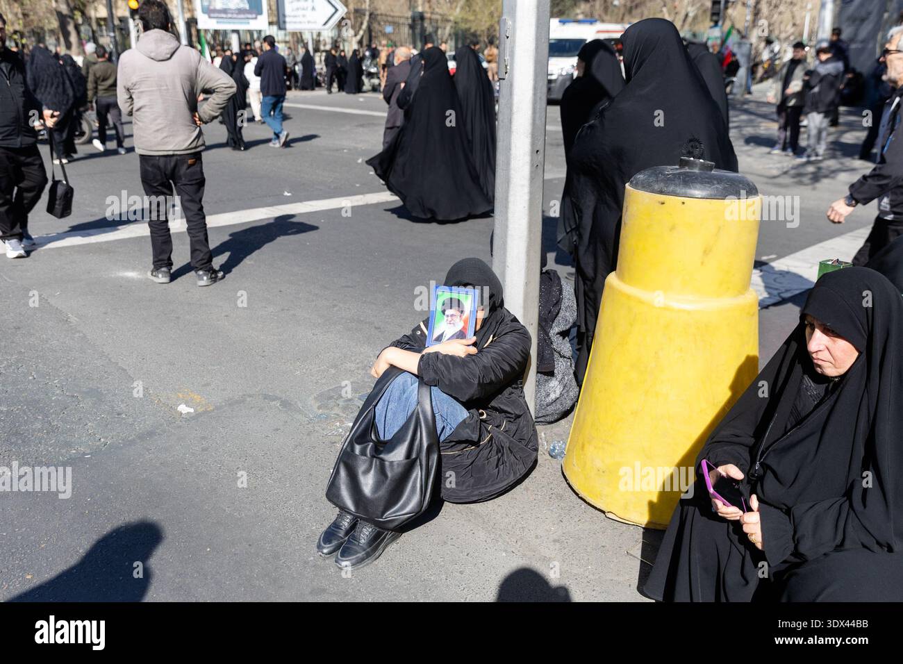 Khamenei Supporters Supporters of the Islamic Republic of Iran gather in the streets to ...
