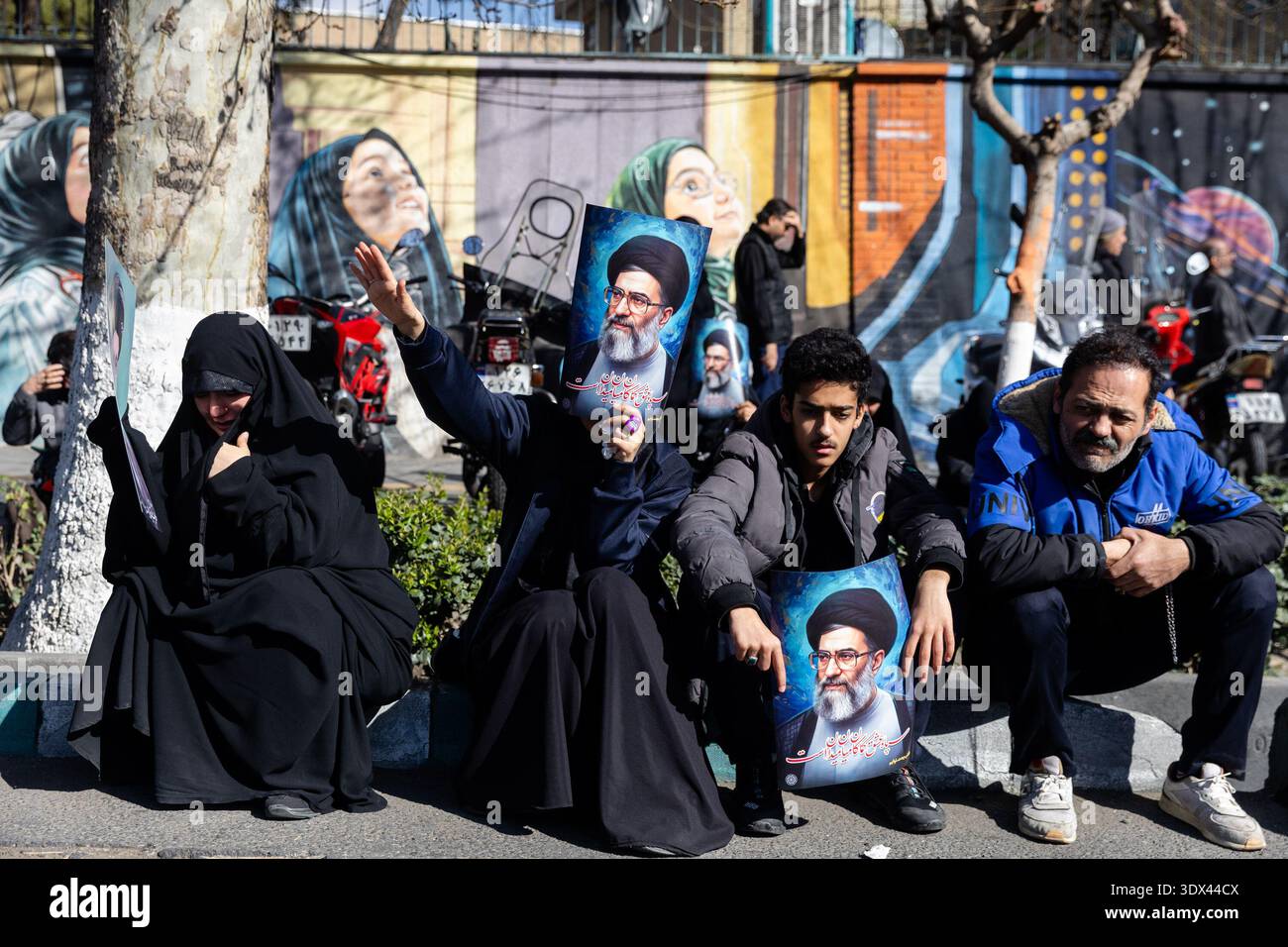 Khamenei Supporters Supporters of the Islamic Republic of Iran gather in the streets to ...