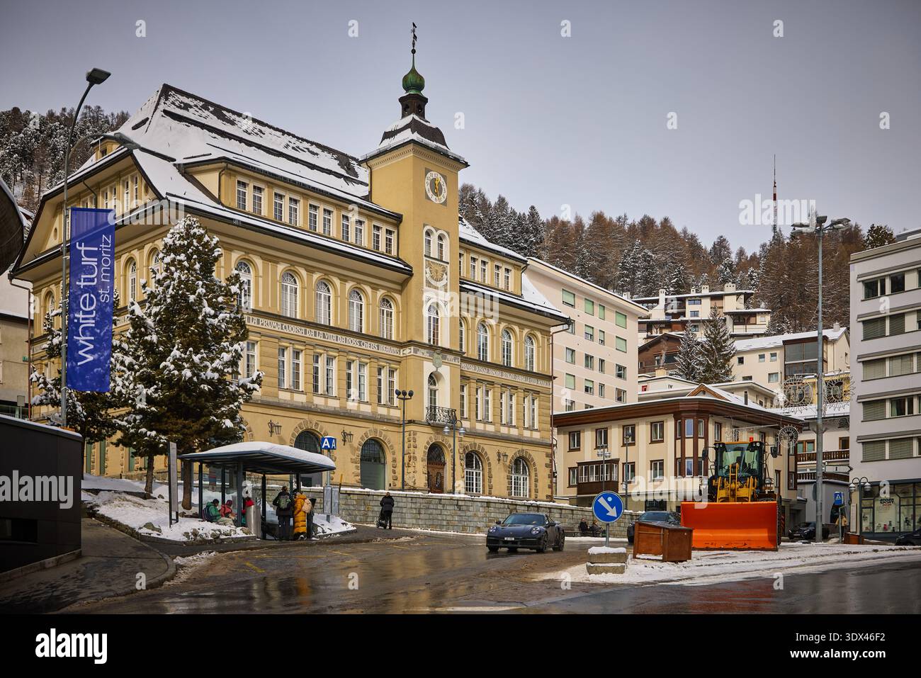 Switzerland, St. Moritz city centre, centre, hotels, holiday flats Switzerland, St. Moritz city centre, centre, hotels, holiday flats