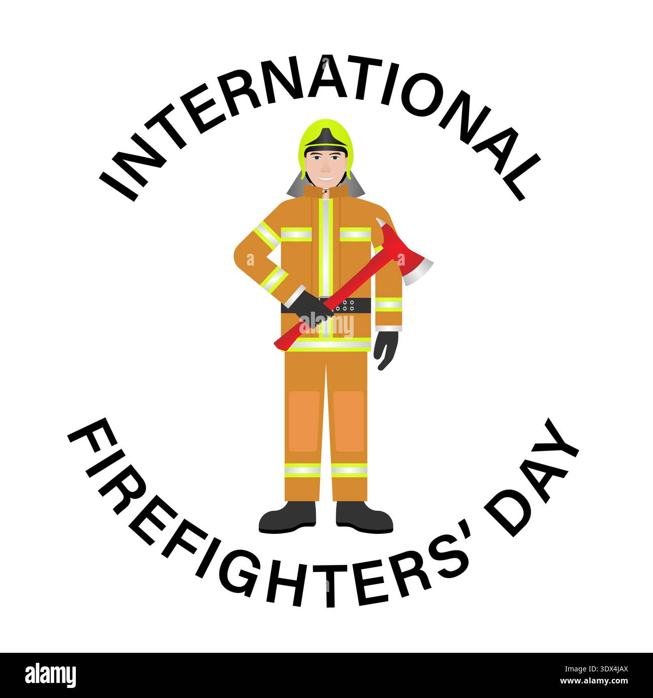 Firefighters. International Firefighters Day. Vector Illustration. Stock Vector