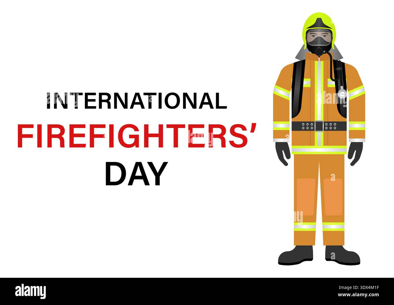 Firefighters. International Firefighters Day. Vector Illustration. Stock Vector