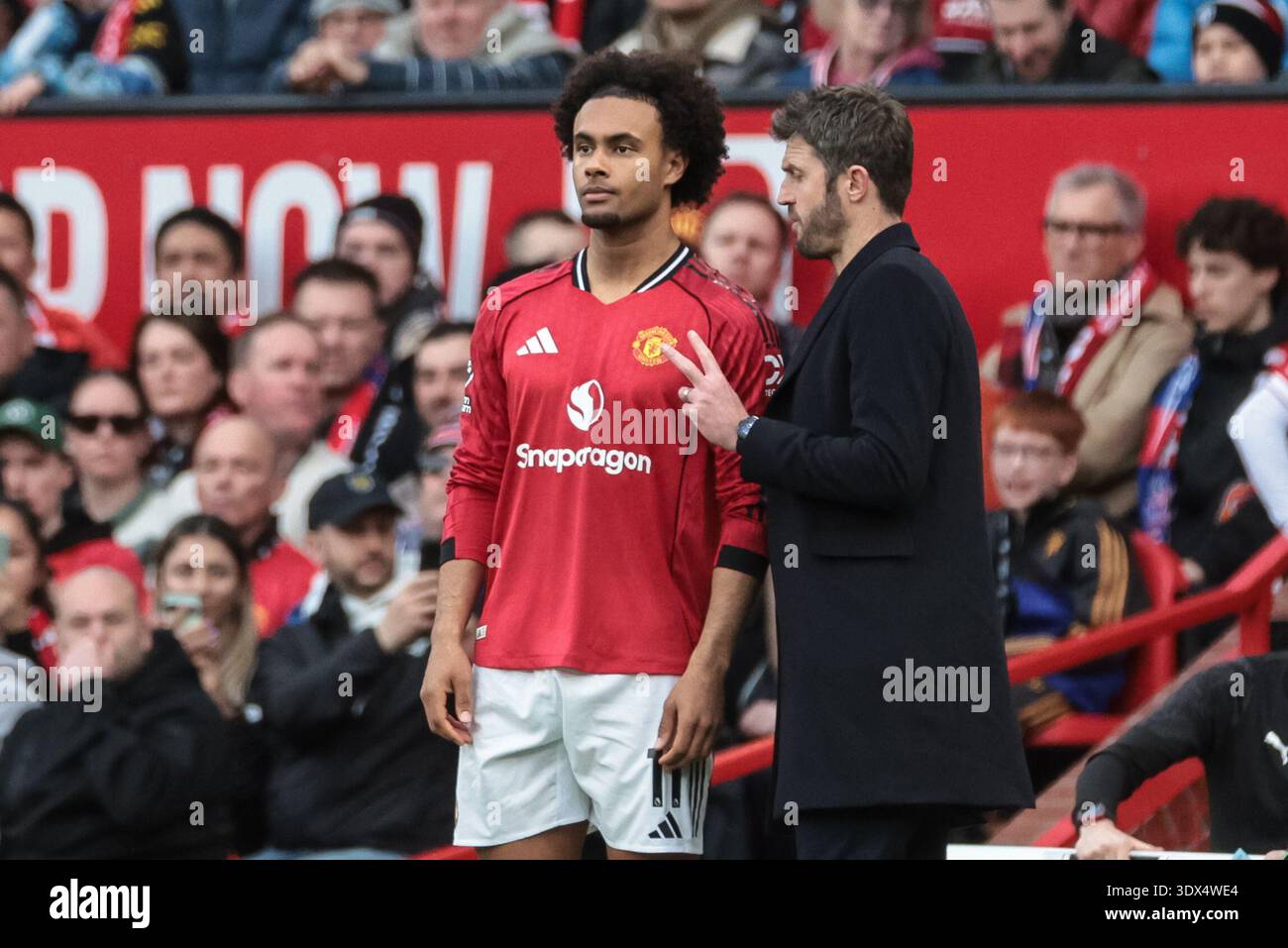 Manchester, UK. 01st Mar, 2026. Michael Carrick manager of