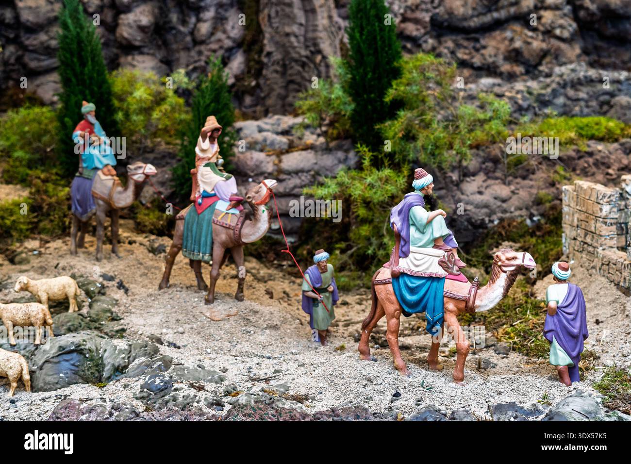 Traditional scene depicting three hi-res stock photography and images ...