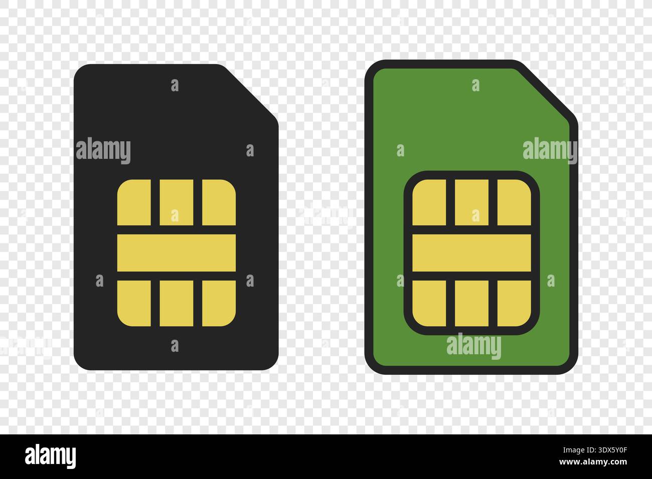 Sim card vector icon. Mobile sim card Stock Vector
