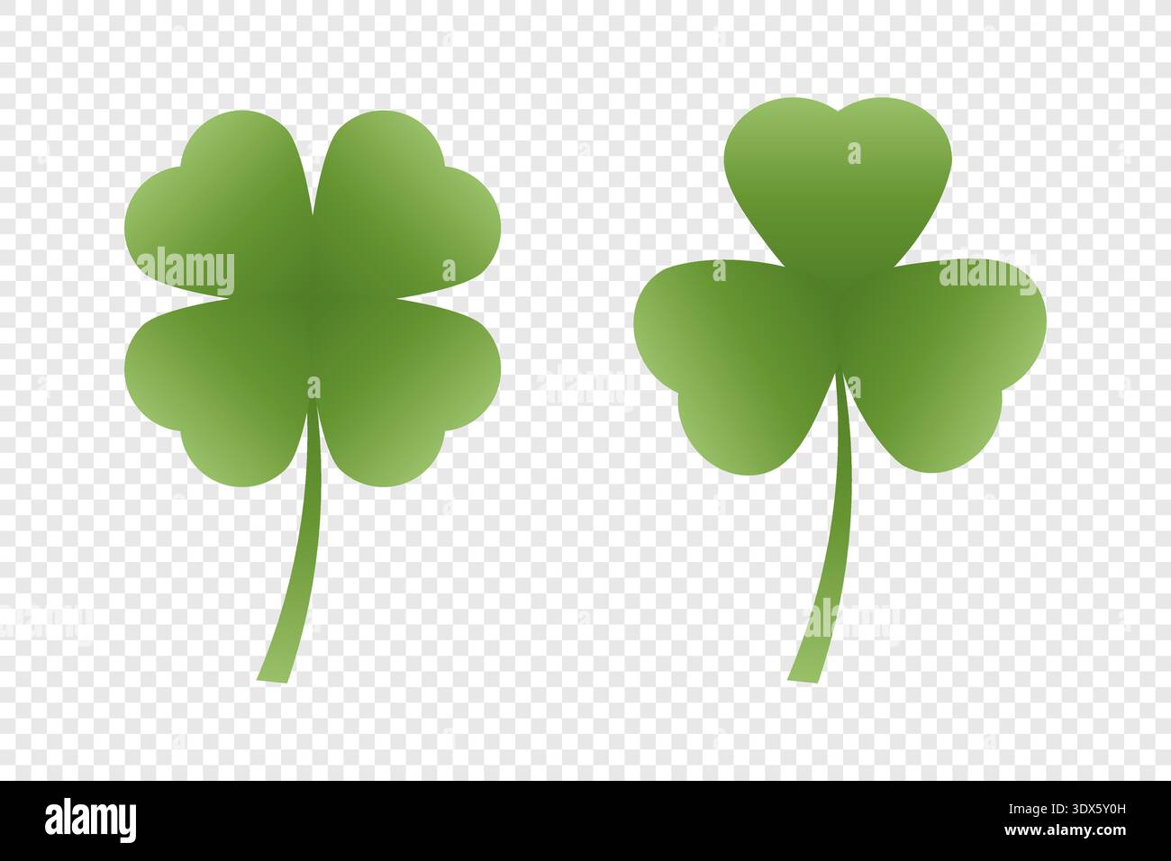 Green clover leaves vector icon Stock Vector