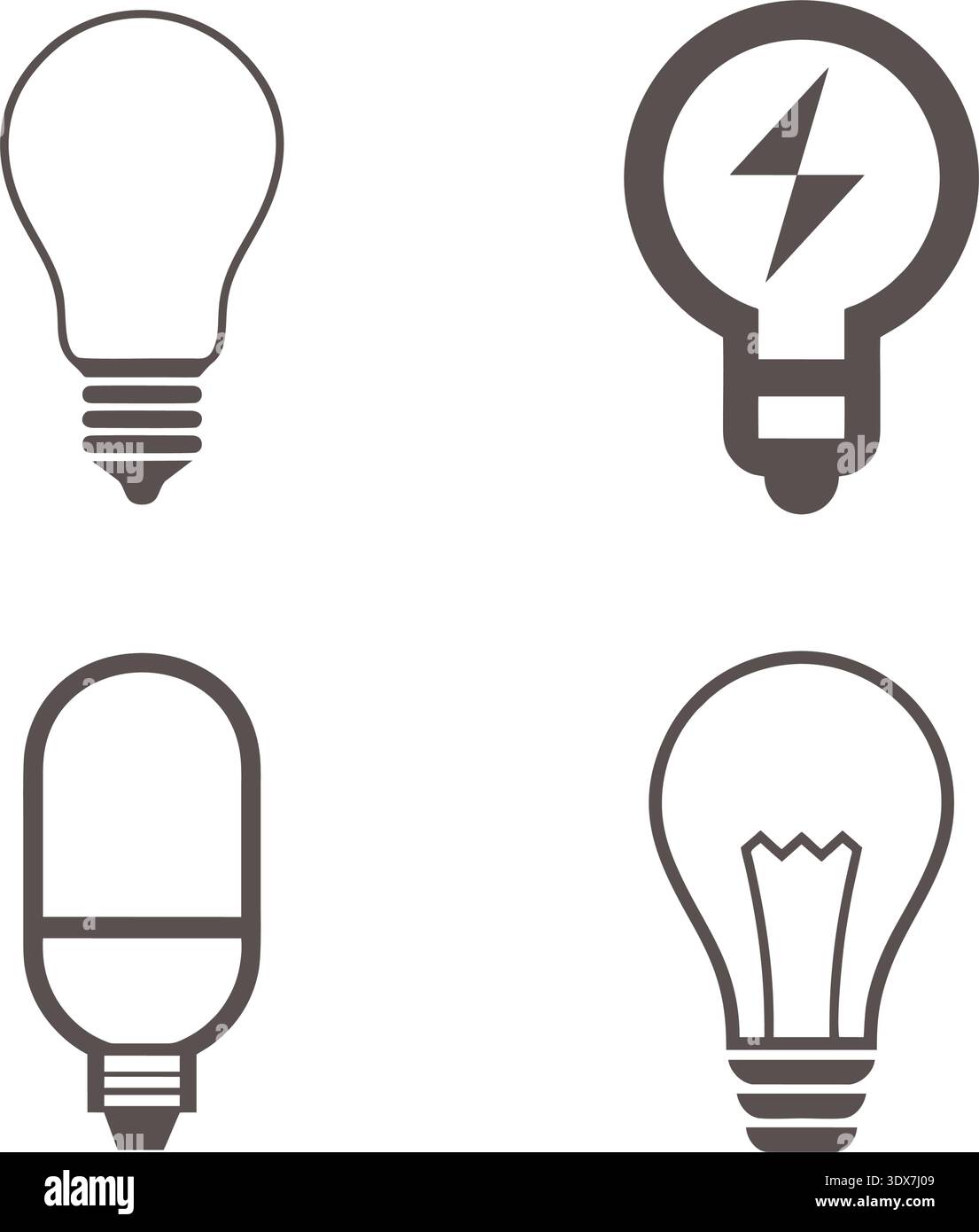 Light Bulb icon vector design templates simple and modern concept Stock ...