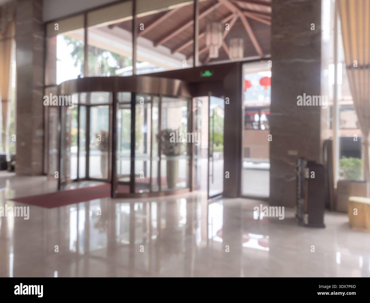 Hotel lobby blurred elegant hi-res stock photography and images - Alamy