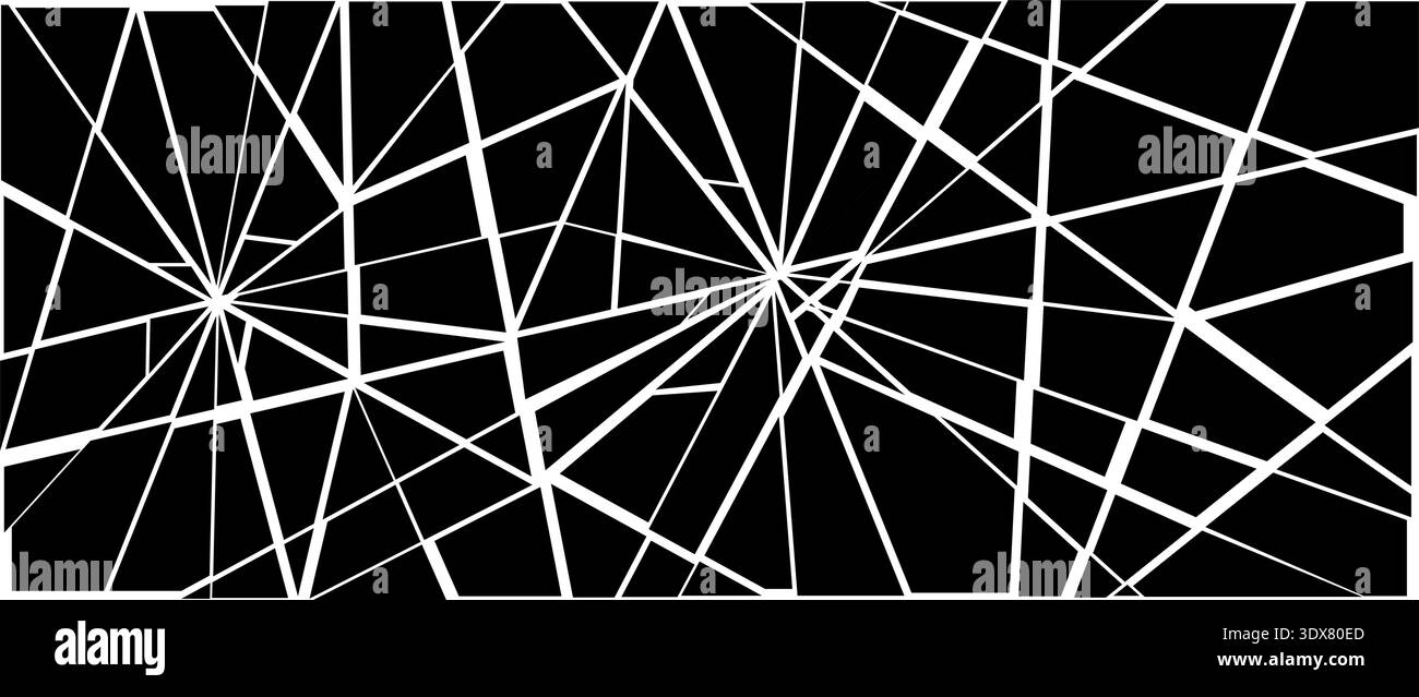 Image Pattern Shatters Damaged shattered glass effect background. Black grunge broken texture ...