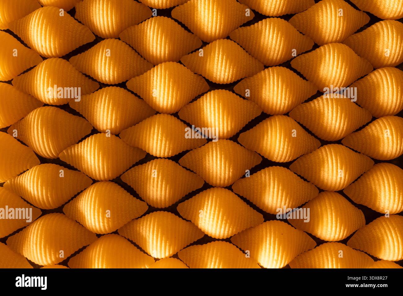 Abstract pattern of metallic architectural elements Stock Photo