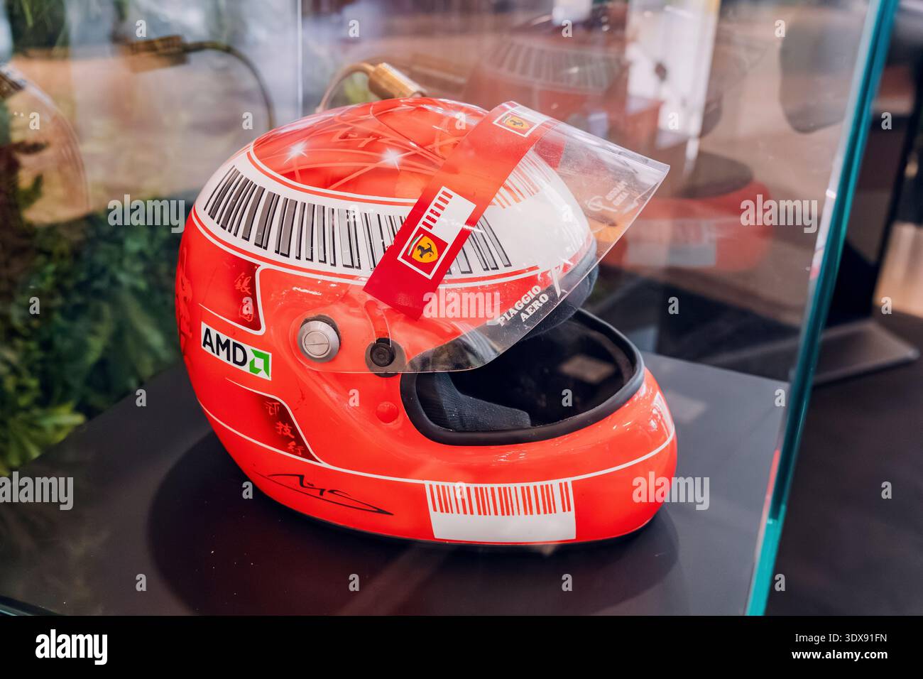 1 December 2025, Doha, Qatar: Michael Schumacher's iconic red Ferrari ...