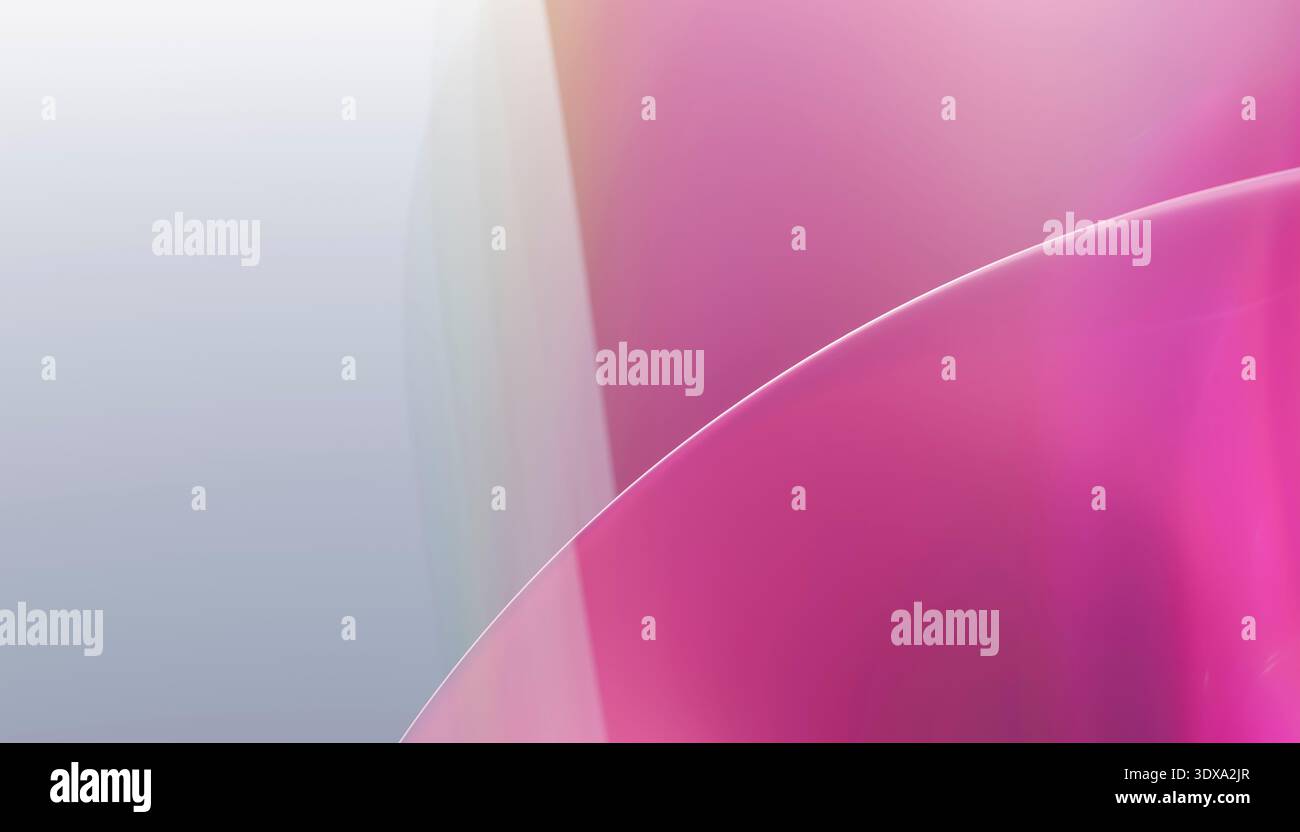 Abstract background featuring smooth flowing magenta curves Stock Photo