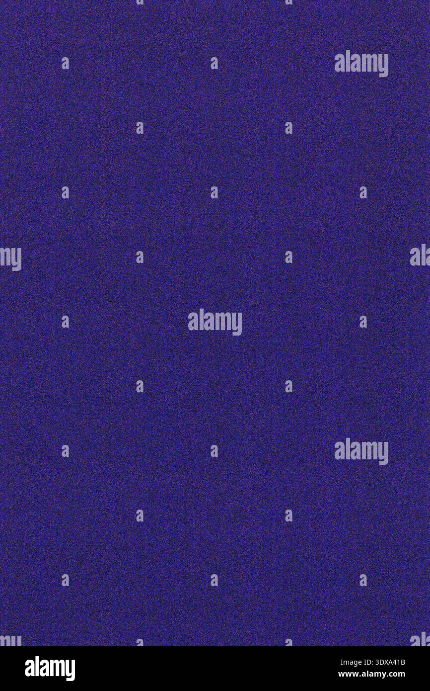 Abstract dark blue digital noise texture. Deep navy blue grainy static background pattern. Monochromatic grain effect for wallpapers and overlays Stock Photo