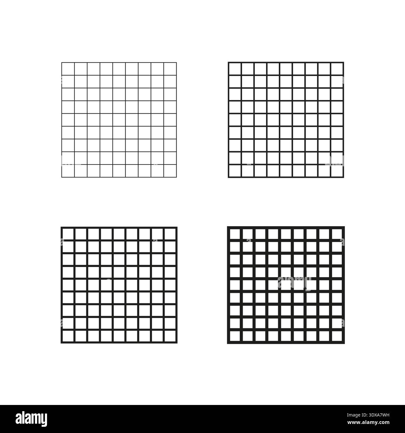 Grid mesh pattern. Graph paper Vector. Square cell texture. Net design. EPS 10. Stock Vector