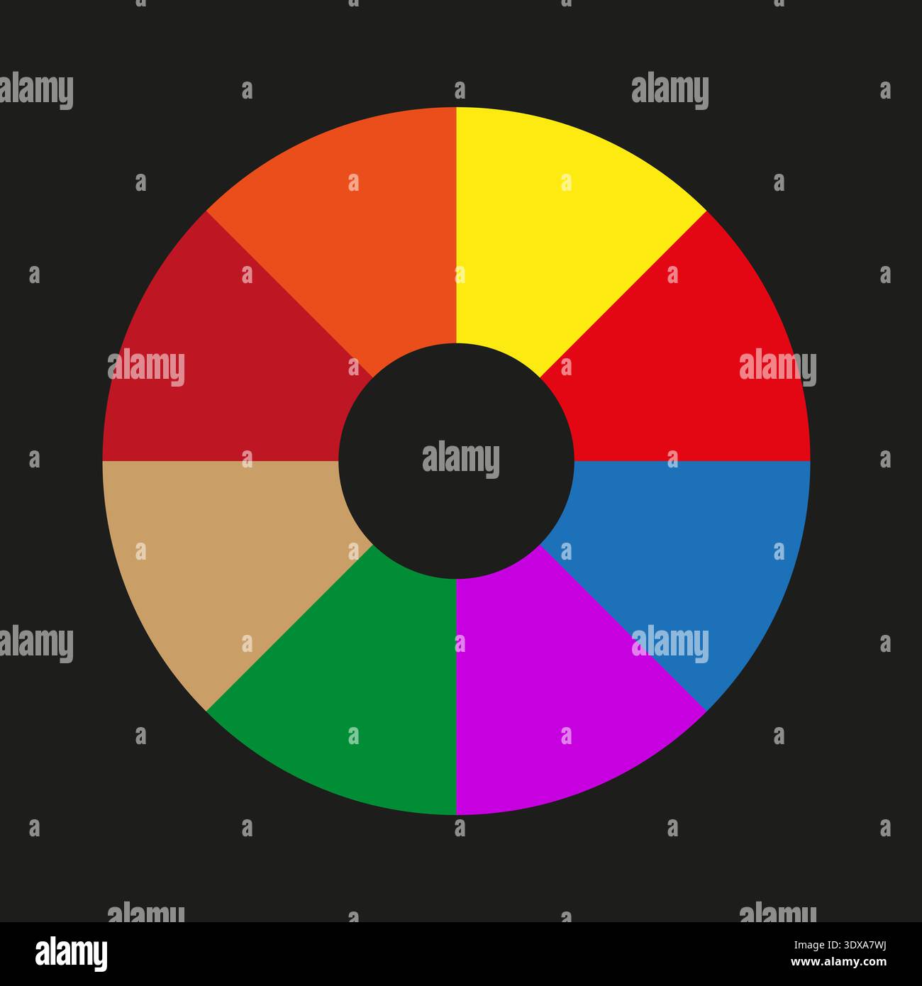 Circle color palette guide spectrum hi-res stock photography and images ...