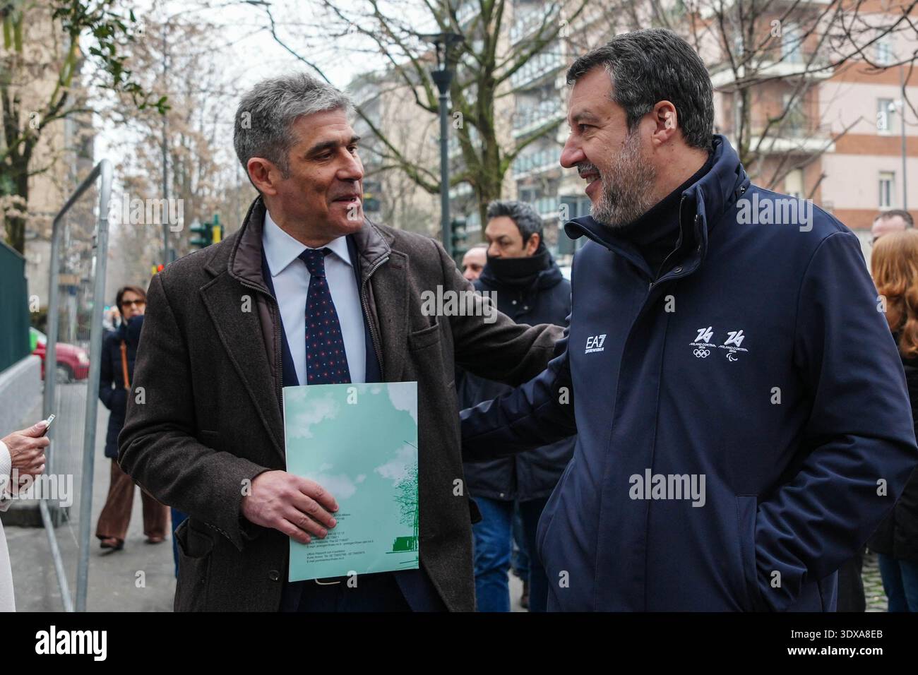 Al Rizzi Alan Rizzi e Matteo Salvini al Sopralluogo tecnico al cantiere di ...