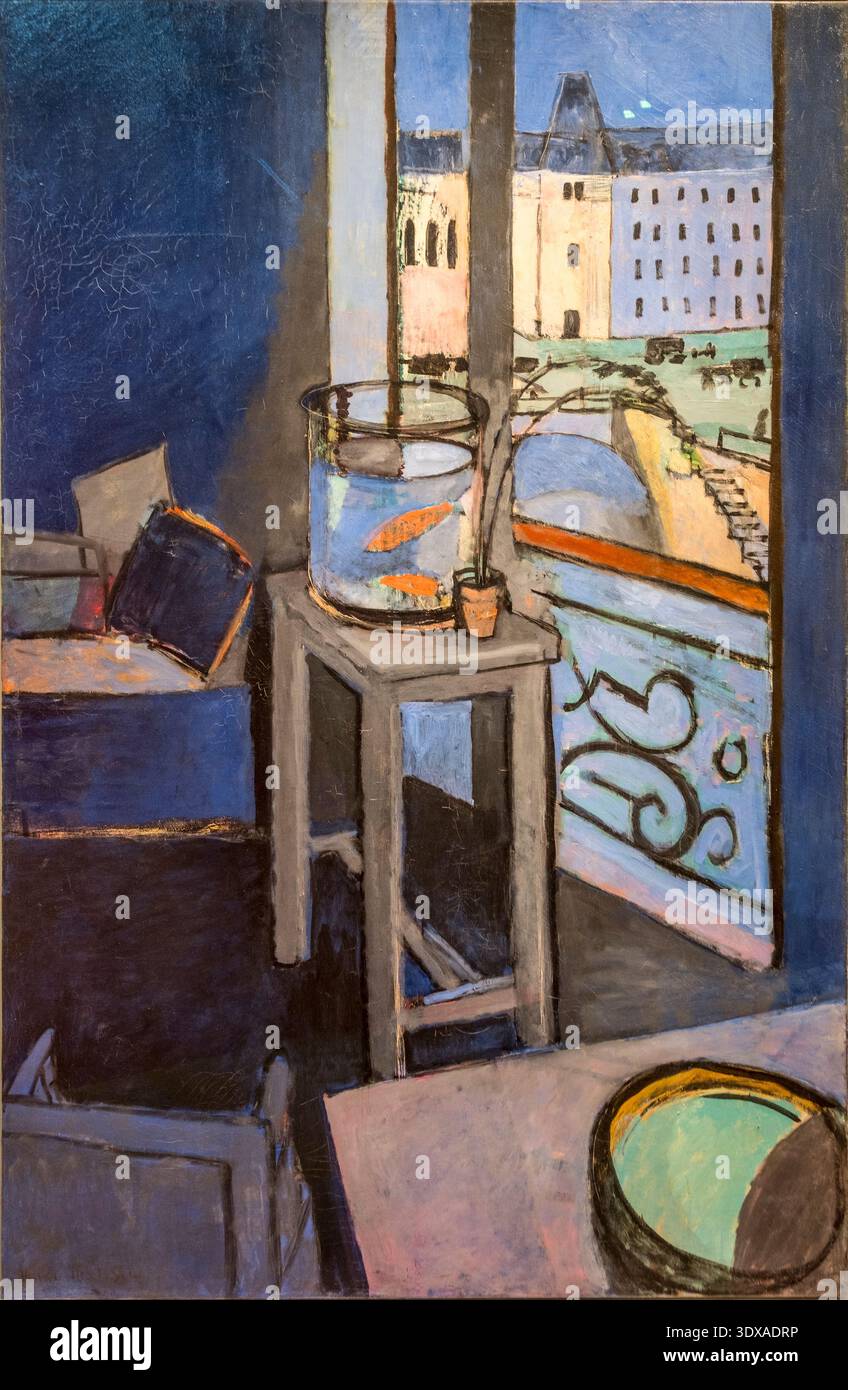 Henri Matisse, b 1869 - d 1954. Interieur, bocal de poissons rouge