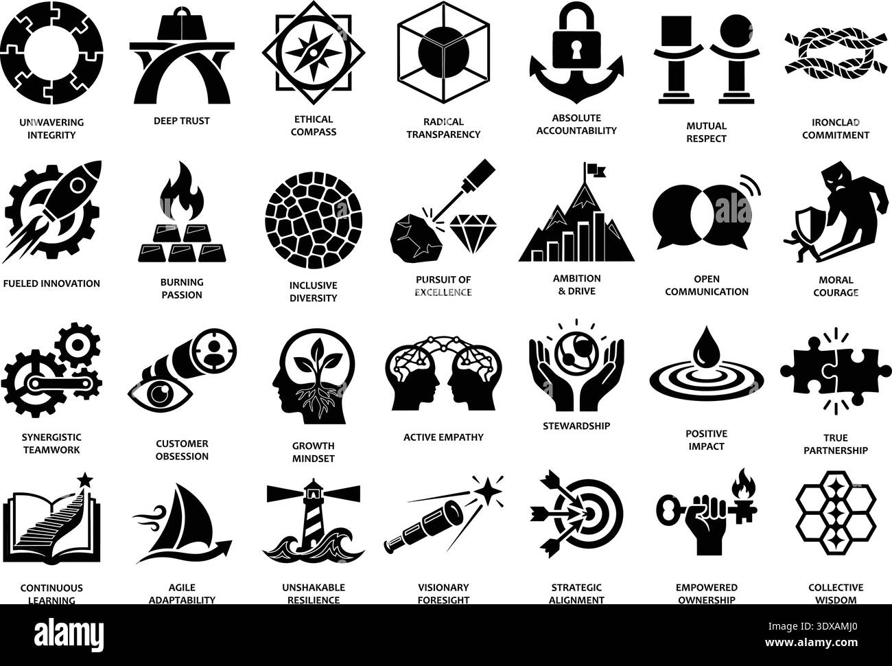 This comprehensive collection of twenty-eight minimalist black and ...