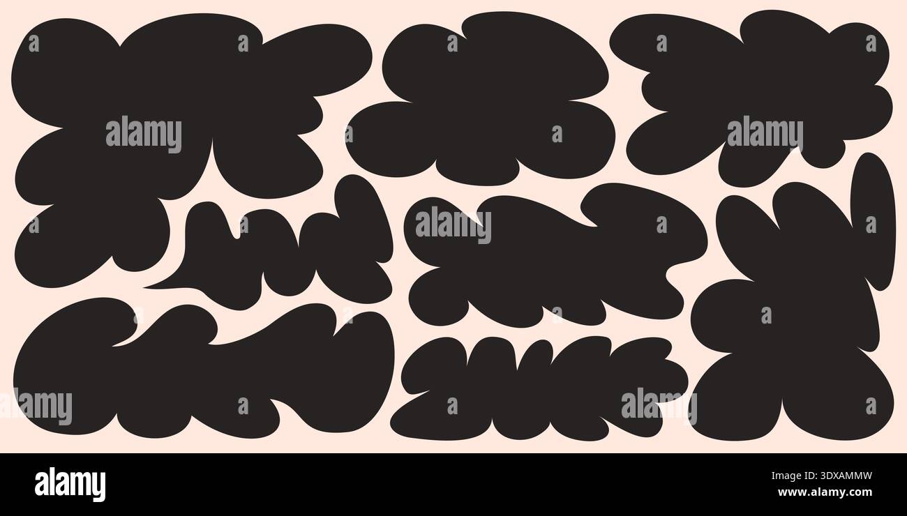 Organic wavy shape frames hi-res stock photography and images - Alamy