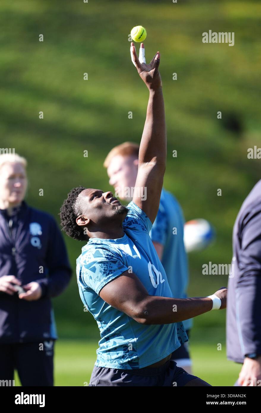 England's Maro Itoje during training at England Rugby Performance ...