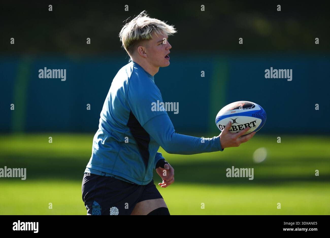 England's Henry Pollock during training at England Rugby Performance ...