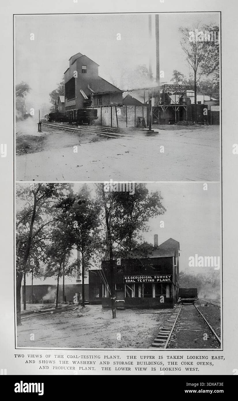 TWO VIEWS OF THE COAL-TESTING PLANT. THE FIRST IS TAKEN LOOKING EAST ...