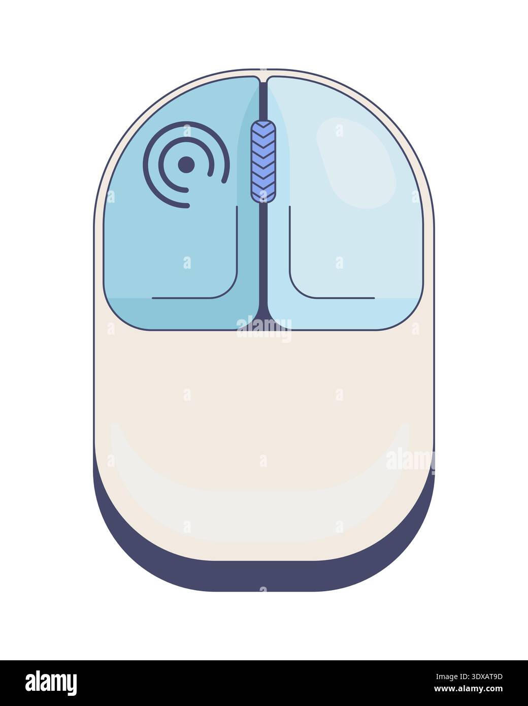 Left click modern computer mouse button Stock Vector